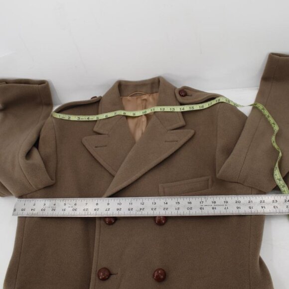 Vintage Alkit greatcoat Mens 44 Crombie Cloth double breasted military overcoat - Picture 11 of 16
